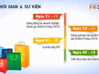 Online Friday 2016 ngừng nhận đăng ký vào ngày 25/11