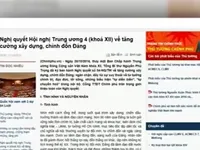 Suy thoái trong Đảng đã được nhận diện rõ hơn