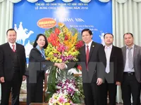 Đồng chí Trương Thị Mai thăm, chúc mừng Hội thánh Tin lành Việt Nam