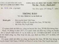 Khởi tố vụ án tấn công phóng viên VTV tại Sóc Sơn