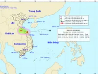 Bão số 4 đã suy yếu thành áp thấp nhiệt đới