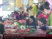 Người bán hàng rong được miễn phí ki-ốt chợ Thanh Xuân Bắc