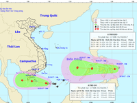 Chủ động ứng phó diễn biến hai áp thấp nhiệt đới