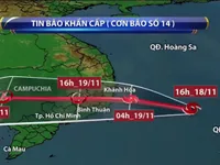 Thủ tướng ra công điện ứng phó bão số 14