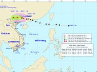 Bão số 6 đi sâu vào đất liền, suy yếu dần thành áp thấp nhiệt đới