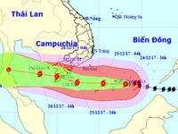 Bão số 16 là cơn bão mạnh trái quy luật