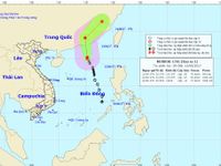 Bão số 1 cách Hong Kong (Trung Quốc) 280km về phía Đông Nam