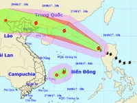 Bão số 7 di chuyển nhanh theo hướng Tây Bắc trong 24 giờ tới