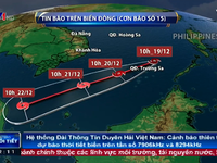 Bão số 15 đang di chuyển sâu vào Biển Đông, gây sóng lớn, biển động