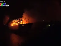 Quảng Ngãi: Cháy hai tàu cá, thiệt hại hàng trăm tỷ đồng