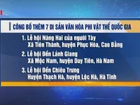 Công bố thêm 7 di sản văn hóa phi vật thể quốc gia