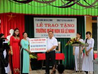 Tài trợ gần 5 tỷ đồng xây thêm phòng học trường Mầm non xã Lê Ninh (Hải Dương)