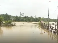 Hàng nghìn ha lúa, hoa màu và nhà dân ngập sâu trong nước lũ