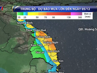 Mưa lũ tại miền Trung còn kéo dài, gây nguy cơ lũ quét, sạt lở đất