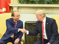 Thủ tướng Nguyễn Xuân Phúc hội đàm với Tổng thống Donald Trump