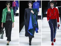 Chất liệu nhung lên ngôi trên sàn diễn Milan Fashion Week 2017