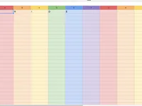 Mẹo biến trang tính Google Sheet thành bảng màu cầu vồng