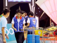 Robocon 2017: “Nghẹt thở” ngay từ trận mở màn của vòng chung kết