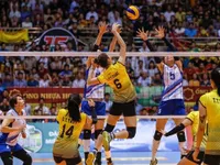 Hosts Vietnam labour to final berth at women's volleyball tourney