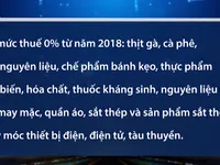 Hàng loạt mặt hàng nhập khẩu từ Trung Quốc thuế về 0