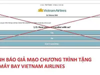 Vietnam Airlines khuyến cáo cảnh giác giả mạo tặng vé máy bay miễn phí