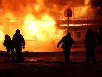 Cháy thuyền trên sông Moscow, Nga