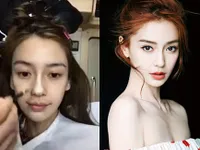 Lộ mặt mộc, Angelababy được khen nức nở