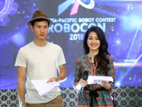 Bất chấp vất vả, MC Hồng Nhung vẫn đồng hành cùng VCK Robocon Việt Nam 2018