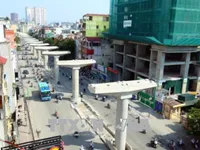 Tuyến metro Nhổn - Ga Hà Nội mới đạt 43#phantram tiến độ