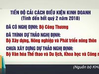 Tiến độ cắt giảm điều kiện kinh doanh rất chậm