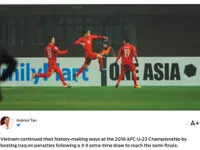 Fox Sports châu Á gọi U23 Việt Nam là 'người tạo nên lịch sử'