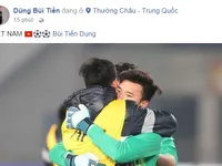 Các tuyển thủ U23 Việt Nam vỡ òa trên... facebook