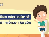 Những cách đơn giản giúp trẻ thoát nỗi sợ táo bón