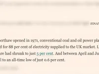 Nửa thế kỷ chuyển đổi sử dụng điện nhiên liệu hóa thạch tại Anh