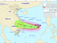 Bão số 6 di chuyển chủ yếu theo hướng Tây, có khả năng mạnh thêm