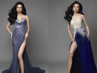 Á hậu Thúy An khoe 2 mẫu đầm diện đêm Chung kết Miss Intercontinental 2019