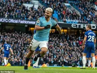 Lập hat-trick vào lưới Chelsea, Aguero sánh ngang huyền thoại Shearer