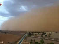 Bão cát lạ quét qua Australia