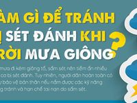 [INFOGRAPHIC] Làm gì để tránh bị sét đánh khi trời mưa giông?