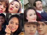 Loạt ảnh selfie 'yêu hết nấc' của dàn diễn viên phim Về nhà đi con