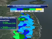 Hôm nay (8/8), Tây Nguyên tiếp tục mưa lớn
