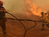 Australia fires turn skies blood red