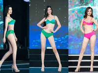 'Bỏng mắt' trước phần thi bikini Bán kết Hoa hậu Việt Nam 2020