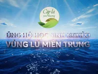 Cùng 'Cặp lá yêu thương' ủng hộ trẻ em nghèo vùng lũ