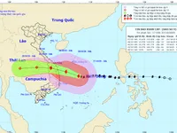 Vùng ảnh hưởng bão số 9 đã chuyển sang trạng thái nguy hiểm hơn