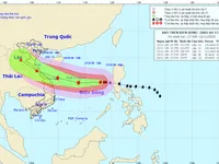 Bão số 13 đang ở giai đoạn mạnh nhất