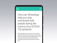 WHO sử dụng ứng dụng WhatsApp thông tin chính thức về dịch COVID-19