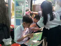 HCM City schools take libraries outdoors to encourage students to read