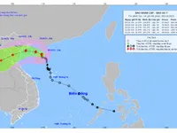 Bão số 7 đang di chuyển vào Vịnh Bắc Bộ, sóng biển có thể cao tới 4m