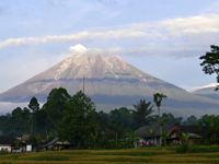 Núi lửa Semeru của Indonesia lại phun trào, phun cột tro bụi cao 2.000m